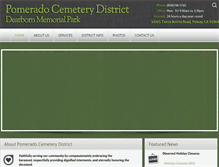 Tablet Screenshot of dearborncemetery.com